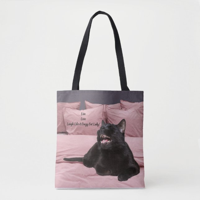 Laughing Cat Tote Bag (Vorderseite)