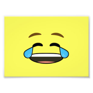 Laughing Emoji Fotodruck