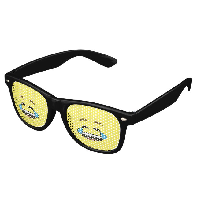 Laughing Emoji Sonnenbrille (Schrägansicht)