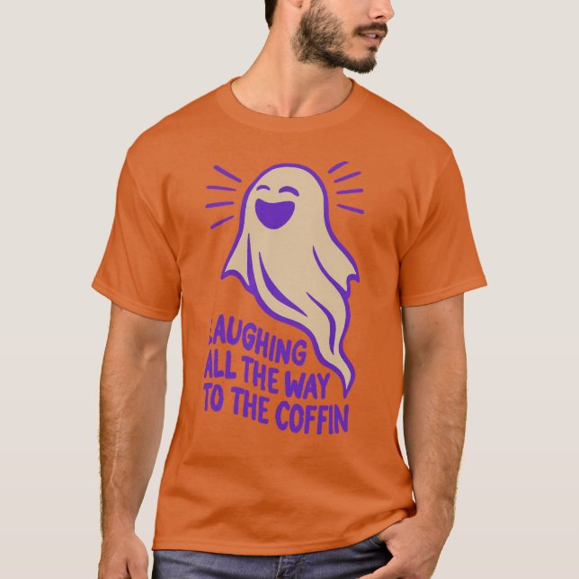 Laughing Ghost | Funny Halloween T-Shirt (Vorderseite)