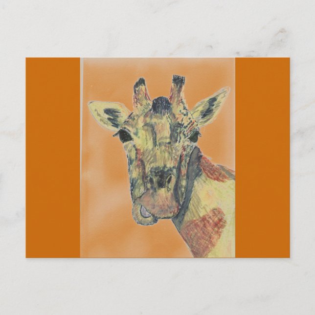 Laughing Giraffe Postkarte (Vorderseite)