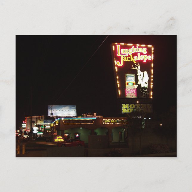 Laughing Jackalope Las Vegas Postkarten (Vorderseite)