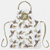 Laughing Kookaburra Australian Eucalyptus Monogram