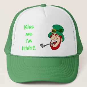 Laughing Leprechaun St Patrick's Day Truckerkappe