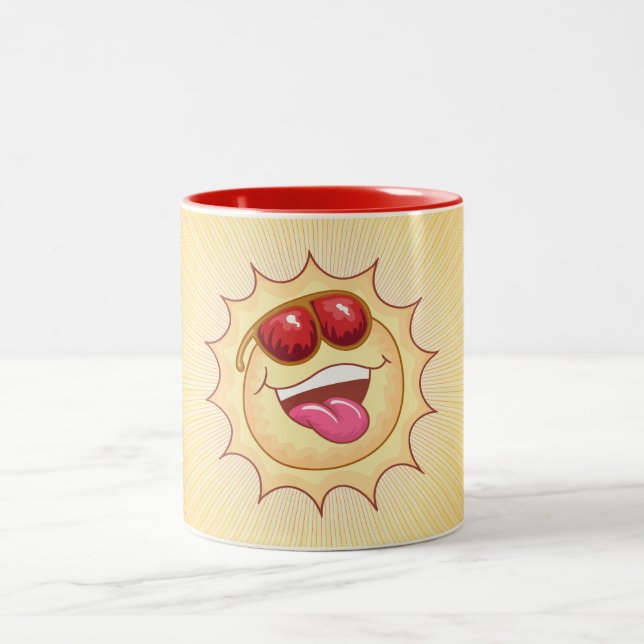 Laughing Sun Zweifarbige Tasse (Mittel)