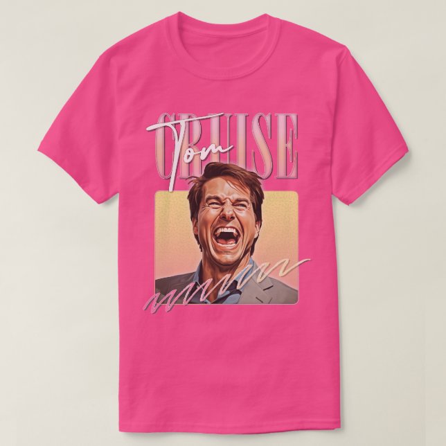 Laughing Tom Cruise Fan Art Meme Design T-Shirt (Design vorne)