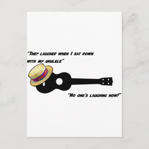 Laughing Ukulele Postkarte