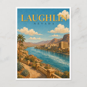 Laughlin Nevada Colorado River GeoSaga Postkarte