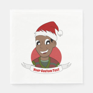 Laughman Weihnachts-Cartoon Serviette