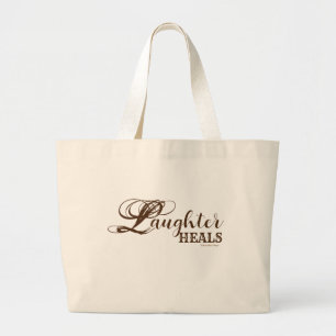 Laughter Heals Tote Bag Jumbo Stoffbeutel