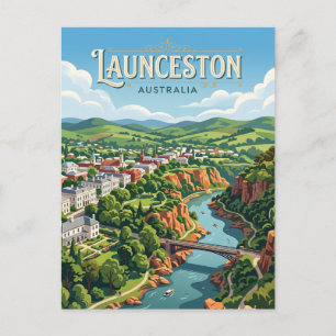 Launceston Australien Postkarte