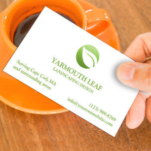 Launch Care Leaf Logo-Visitenkarte Visitenkarte