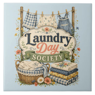 Laundry Day Society Cottagecore Blumen Fliese