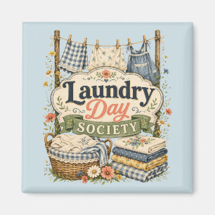 Laundry Day Society Cottagecore Blumen Magnet