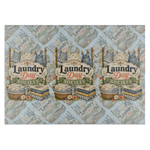 Laundry Day Society Cottagecore Blumen Schneidebrett