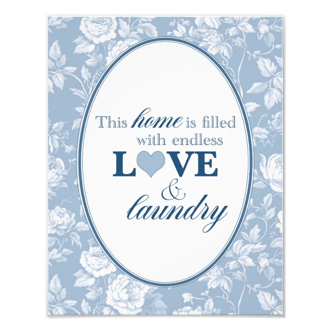 Laundry Room Print | Love and Laundry Fotodruck (Vorne)