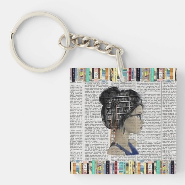 Laune der whimsical Leser Schlüsselanhänger (Vorderseite)