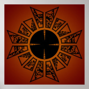 Laune Star rot Poster