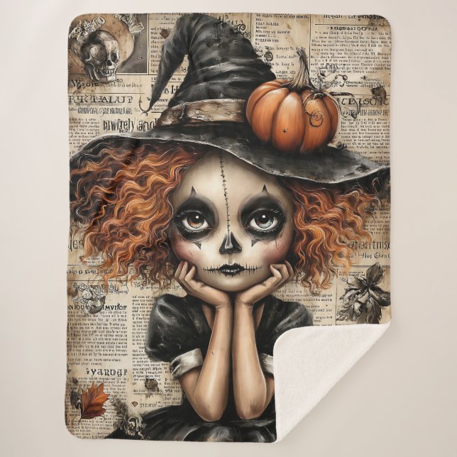 Launen in Trauer: Die Kürbiskopplungs-Mit Augen Re Sherpadecke (Vorderseite)