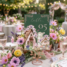 Launenhafte Cottagecore-Hasen-Blumen-Gartenparty