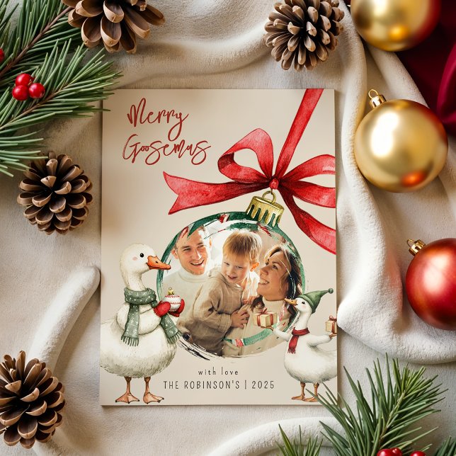 Launenhafte Gans Foto Weihnachten (Von Creator hochgeladen)