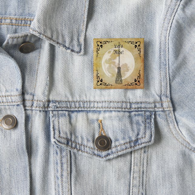Launenhafte Hexen Vollmond Button (Beispiel)