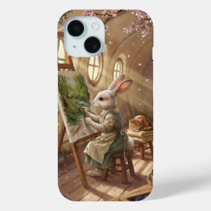 Launenhafte Kaninchen-Künstlerin malt auf einer St Case-Mate iPhone Hülle