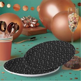 Launenhafte Sternen-Hexe Halloween-Schwarz Pappteller