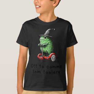 Launenhafter Froschzauberer auf dem Weg, um Albern T-Shirt