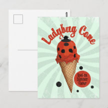 Launenhafter Marienkäfer | Retro-Vintage-Eiskunst-