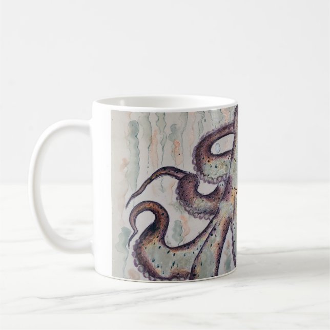 Launenhafter Oktopus Kaffeetasse (Links)