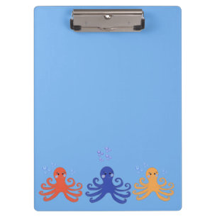 Launenhafter Oktopus Klemmbrett