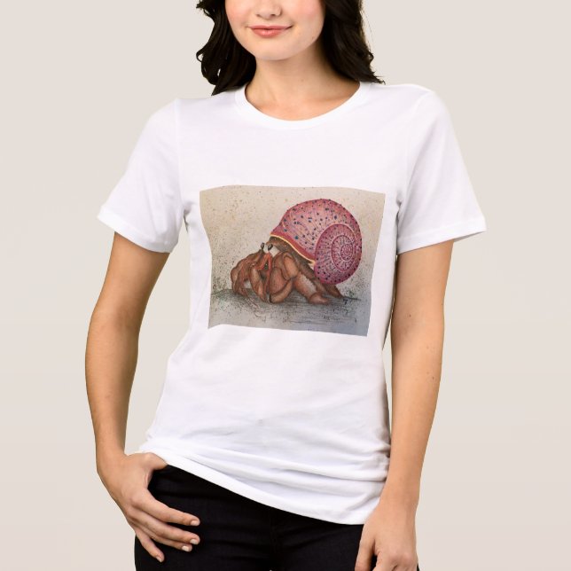 Launenhafter Oktopus Tri-Blend Shirt (Vorderseite)