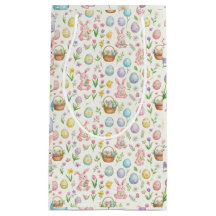 Launenhafter Pastell-Osterhase & Blumenmuster