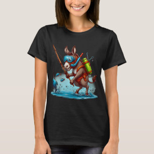 Launenhaftes Esel-Abenteuer: Schnorcheln und Fisch T-Shirt