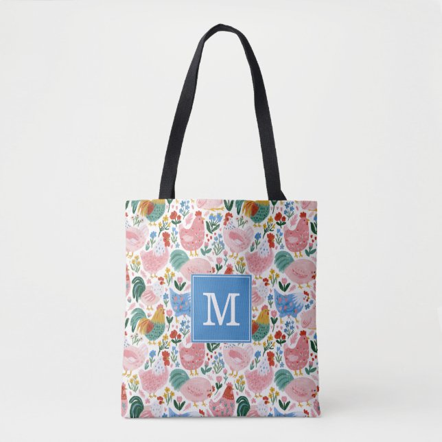 Launenhaftes Hühner-Shopping-Tasche (Vorderseite)