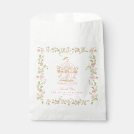 Launenhaftes Karussell-Baby-Shower-Geschenktüte Geschenktütchen