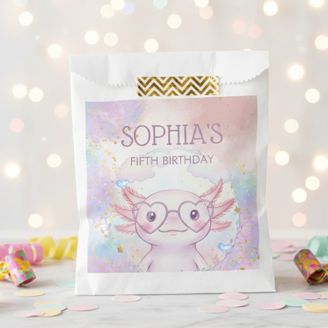 Launige Axolotl-Kinder-Geburtstag Geschenktütchen (Von Creator hochgeladen)