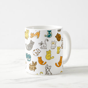 Launige Gepunktete Gestreifte Katzen Tasse