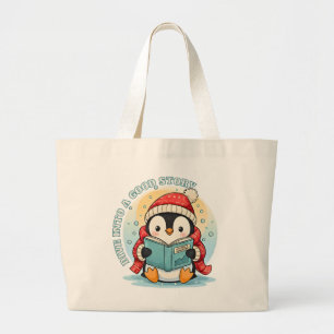 Launige große Jumbo-Tasche für Pinguin-Leser Jumbo Stoffbeutel