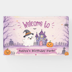 Launige Halloween-Geburtstagsfeier Banner
