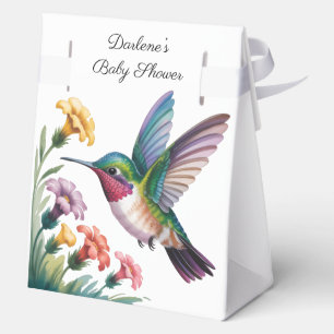 Launige Kolibri-Blumen-Baby-Party Geschenkschachtel