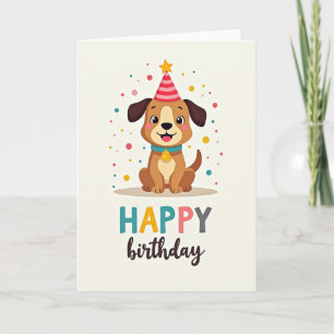 Launige Puppy-Party-Karte Karte