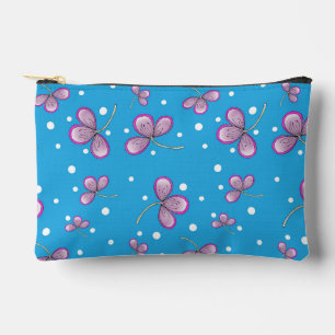 Launige rosa Blumen-Accessoire-Tasche Zubehörtasche