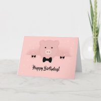 Launige rosa Schweine-Geburtstag