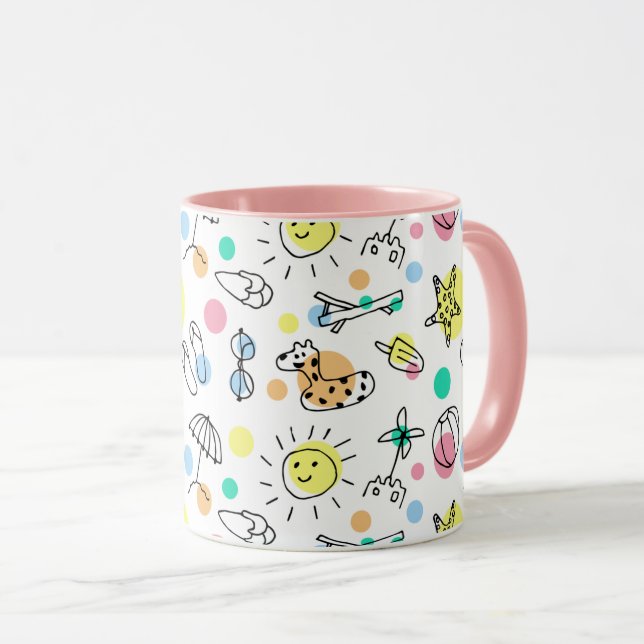 Launige Strandtag-Tasse Tasse (VorderseiteRechts)