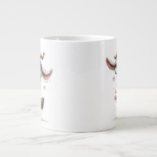Launige Ziege mit Spezialitäten-Tasse mit Brille Jumbo-Tasse
