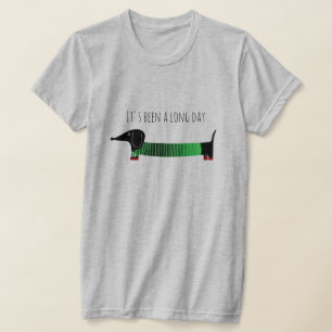 Launiger Dachshund Langer Tag T-Shirt