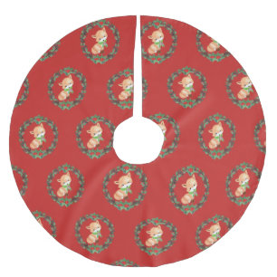 Launiger Fuchskranz Polyester Weihnachtsbaumdecke