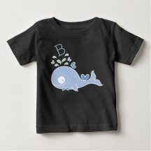 Launiger Herr Blauwal-Fliege Monogramm Baby Junge